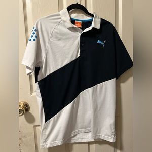 Puma Golf Polo - Black/White - Medium